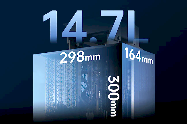 14,7L Ekstra Büyük Yapı Hacmi