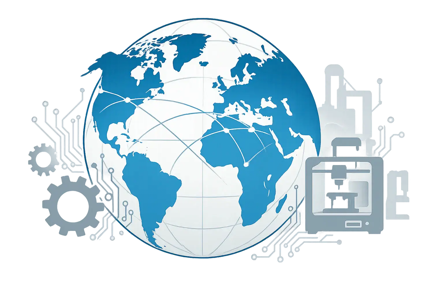 Global Erişim
2020’den bu yana ürünlerimiz Amerika, Avrupa ve Orta Doğu’da endüstriyel kullanıcılarla buluşuyor.
buna göre güzel bi görsel hazırlar mısın backgorund transparan olacak